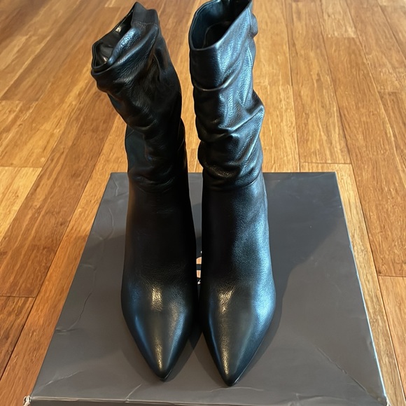 Vince Camuto Black Leather Boots - Picture 4 of 5